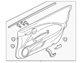 Обшивка дверей картка передня Honda CRZ 11-12