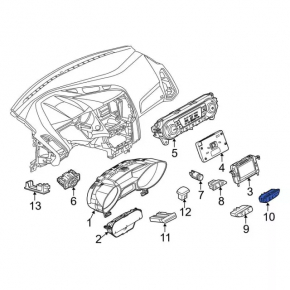 Подрулевой переключатель левый Ford Escape MK3 13-19 тип 1