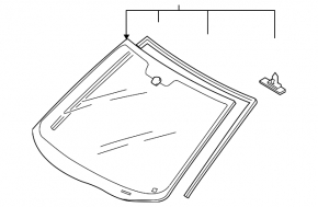Лобовое стекло Mazda CX-7 06-09 Lamipane GGN