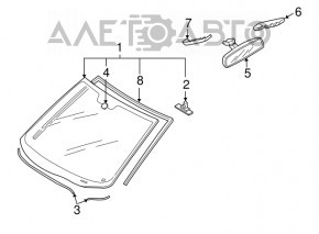 Лобовое стекло Mazda CX-7 06-09 Lamipane GGN