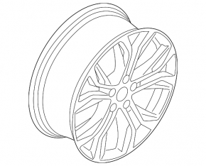 Диск колесный R18 x 7,5J BMW X1 F48 16-20 Style 566, бордюрка