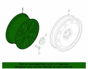 Диск колесный R18 x 7,5J BMW X1 F48 16-20 Style 566, бордюрка