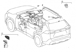 Проводка антени плавця Toyota Rav4 19-25