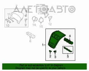 Воздуховод центральный Mazda CX-7 06-09
