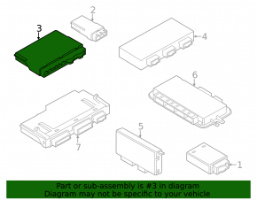 DRIVER SEAT CONTROL MODULE BMW X3 F25 11-17