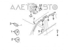Подушка безопасности airbag боковая шторка левая BMW X5 E70 07-13