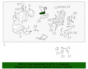Подлокотник водительского сидения Lexus RX300 RX330 RX350 RX400h 04-09 кожа бежевая, помят, под чистку