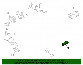 Антенна Keyless Land Rover Range Rover Velar 18-20