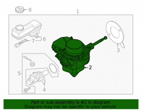 Тормозной усилитель brake booster Volkswagen ID.4 21-22 AWD