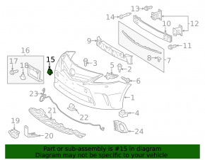 Заглушка буксировочного крюка переднего бампера правая Toyota Prius V 12-14 дорест
