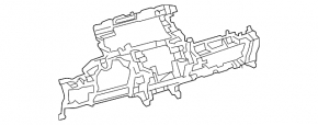 Каркас торпеды Toyota Prius 30 10-15 черный