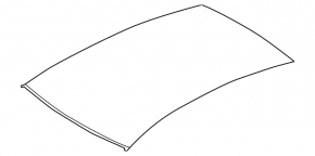 Крыша металл VW Passat b7 12-15 USA без люка