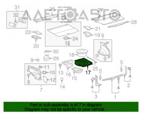 Накладка запаски Lexus RX350 RX450h 10-15 ткань