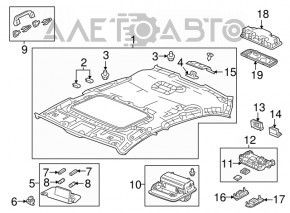 Ручка потолка передняя левая Acura MDX 14-20 сер