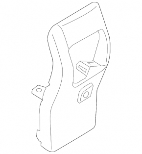 Накладка центральной консоли задняя Ford Escape MK3 13-19 черная, потерта