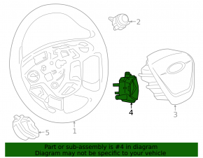 Кнопки управления на руле левые Ford C-max MK2 13-18 на подушке руля