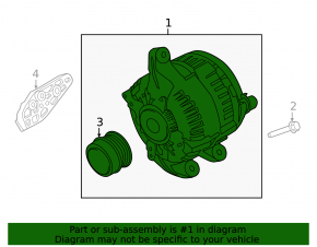 Генератор Ford Fusion mk5 13-16 2.0T 2.5