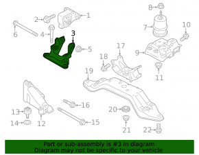 Кронштейн центральной подушки двигателя Subaru Outback 15-19