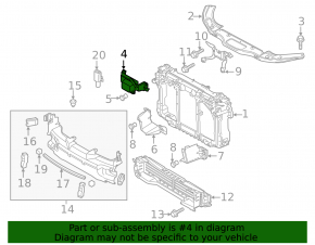 Накладка замка капота Mazda 3 14-18 BM