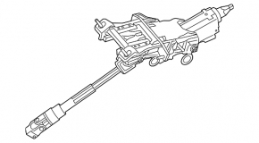 Рулевой карданчик Ford Focus mk3 11-18 без рулевой колонки