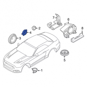 Динамик дверной передний левый Ford Mustang mk6 15-23