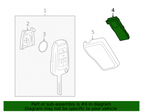 Keyless Entry Key Fob Receiver Module Chevrolet Volt 11-13