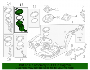 Топливный насос бензонасос Honda Civic XI FE/FL 22-26 1.5T, 2.0