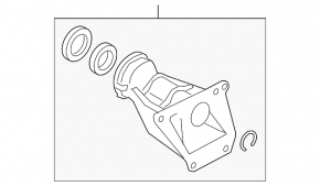 Кронштейн переднего редуктора BMW X5 F15 14-18 4.4T AWD