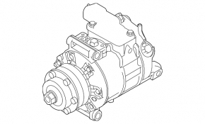 Компресор кондиціонера Audi A8 10-16 4.0, 4.2