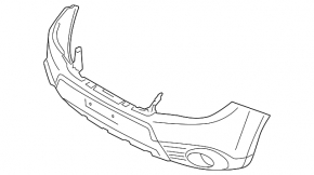 Бампер передній голий Subaru Forester 09-13