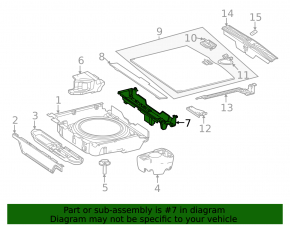 Піддон багажника передній Mercedes W167 GLE 350450 20-23