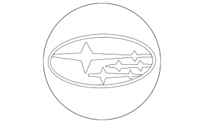 Центральный колпачок на диск R17 Subaru Forester 19-24 SK 59/49мм