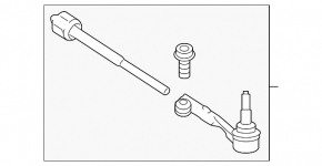 Рульова тяга з наконечником права BMW X5 F15 14-18