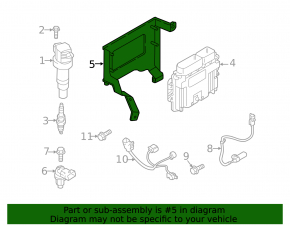 Кронштейн блока ECU компьютера двигателя Hyundai Tucson 22-26 2.5