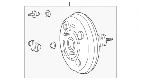 Вакуумный усилитель Toyota Sienna 11-16 3.5