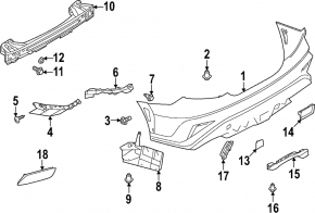 Заглушка буксирувального гака заднього бампера Subaru WRX 22-26