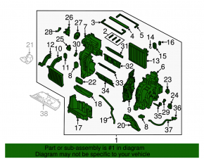 Печка в сборе Kia Sorento 16-19 auto