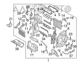 Печка в сборе Kia Sorento 16-19 auto