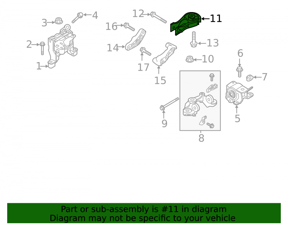 Подушка двигателя задняя Mazda CX-5 19-25 2.5T АКПП KN0W39040