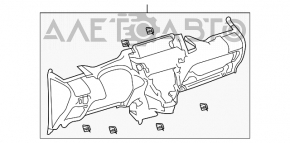 Торпедо передняя панель без AIRBAG Toyota Yaris 06-10