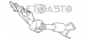 Коллектор выпускной Mazda3 2.3 03-08