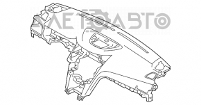 Торпедо передняя панель без AIRBAG Subaru Outback 10-14 без заглушек