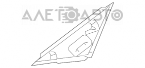 Треугольник заглушка двери передней правой Toyota Camry v70 18- слом креп