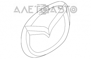 Емблема-значок задній двері багажника Mazda CX-5 13-16 новий OEM оригінал