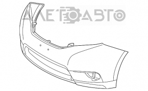 Бампер передній голий Toyota Sienna 11-17 під парктроніки, Limited