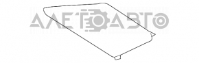 Накладка боковая пол багажника правая Toyota Rav4 13-18 черная протерта