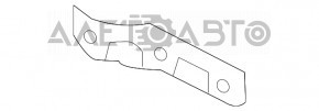 Кріплення переднього бампера праве внутр Infiniti JX35 QX60 13-17
