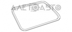 Ущільнювач кватирки глухе скло задній правий Toyota Sienna 11-20