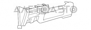 Накладка колени водителя Toyota Sienna 11-14 серая, приклеена ручка