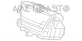 Карман передній панелі Honda Accord 18-22